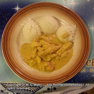 Curryhuhn süß-scharf