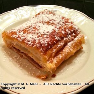 Apfelstrudel mit Blätterteig